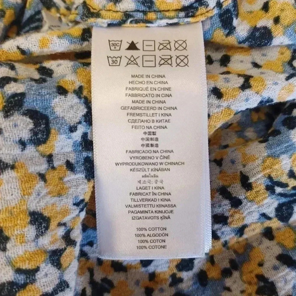 Michael Kors Off The Shoulder Floral Blouse Size Small - Picture 6 of 6